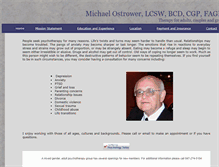 Tablet Screenshot of michaelostrowerpsychotherapy.com